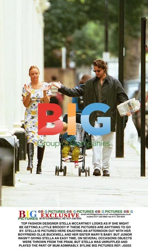 Stella McCartney Enjoys Afternoon with Boyfriend and Baby