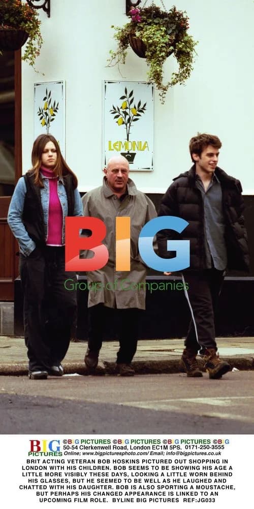 Bob Hoskins Out Shopping with Kids