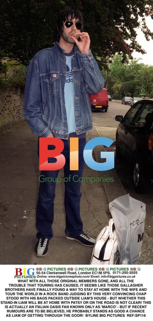 Oasis Lookalike Spotted Outside Liam's House