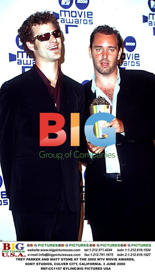 Trey Parker and Matt Stone at 2000 MTV Movie Awards