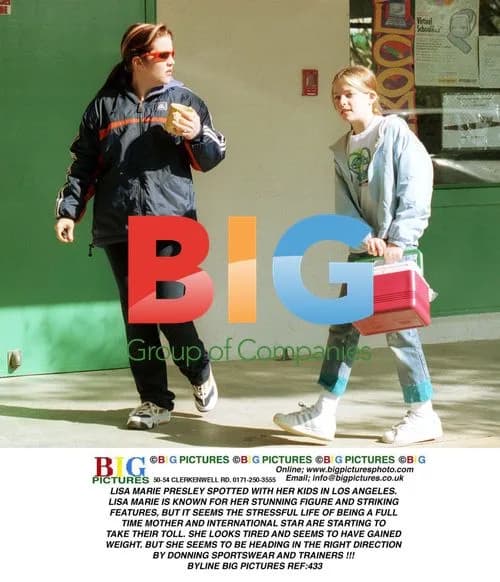 Lisa Marie Presley Spotted with Kids in LA