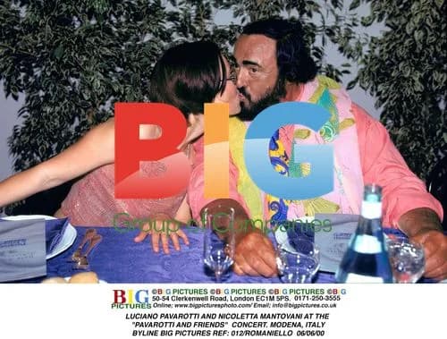 Pavarotti and Mantovani at Pavarotti and Friends Concert