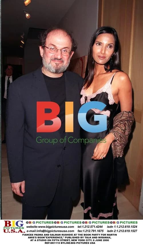 PADMA AND SALMAN RUSHDIE at AMIS BOOK PARTY
