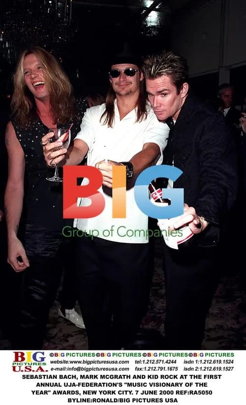 Sebastian Bach, Mark McGrath and Kid Rock at Music Visionary Awards
