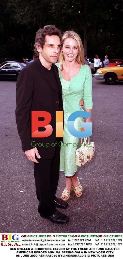 BEN STILLER & CHRISTINE TAYLOR at Fresh Air Fund Gala