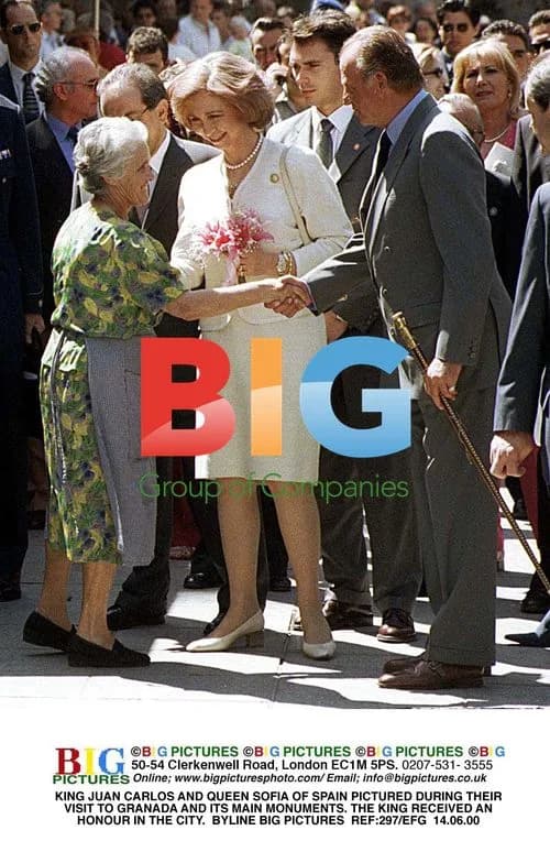King Juan Carlos and Queen Sofia of Spain Visit Granada