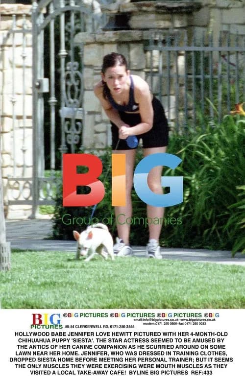 Jennifer Love Hewitt With Puppy 'Siesta'