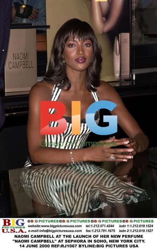 Naomi Campbell at Perfume Launch
