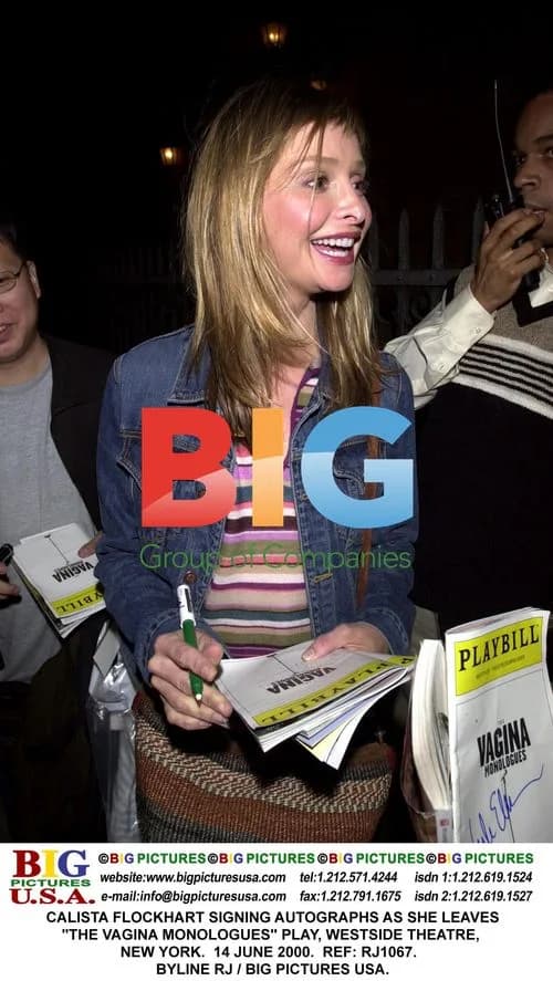 Calista Flockhart Leaving The Vagina Monologues
