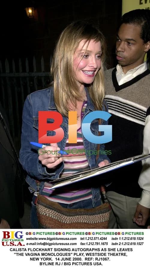 Calista Flockhart Leaves "The Vagina Monologues" Play