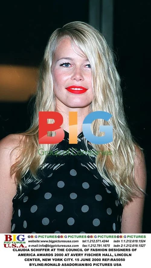 Claudia Schiffer at CFDA Awards 2000