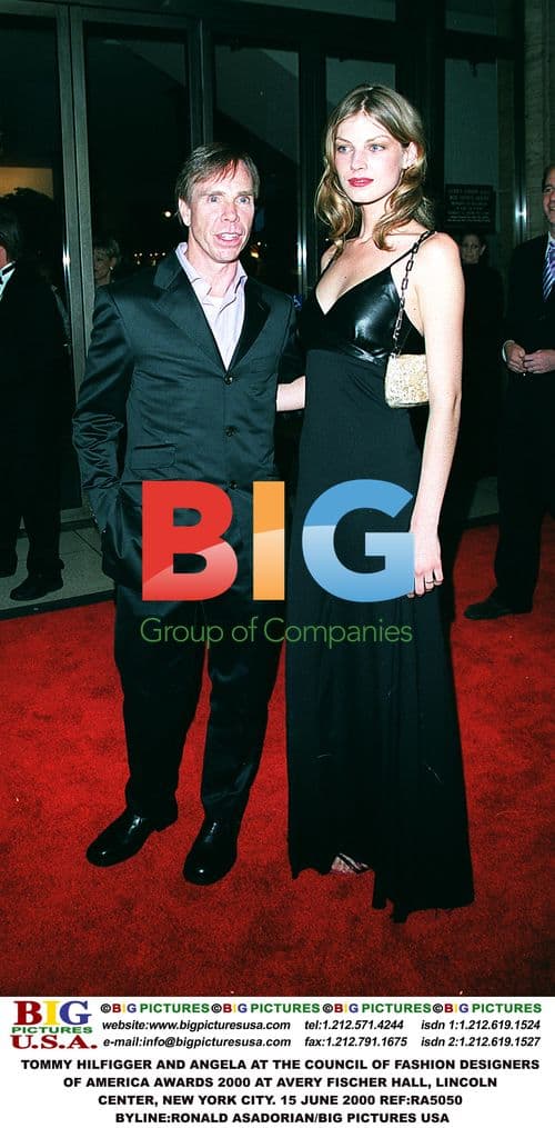 Tommy Hilfigger and Angela at CFDA Awards 2000