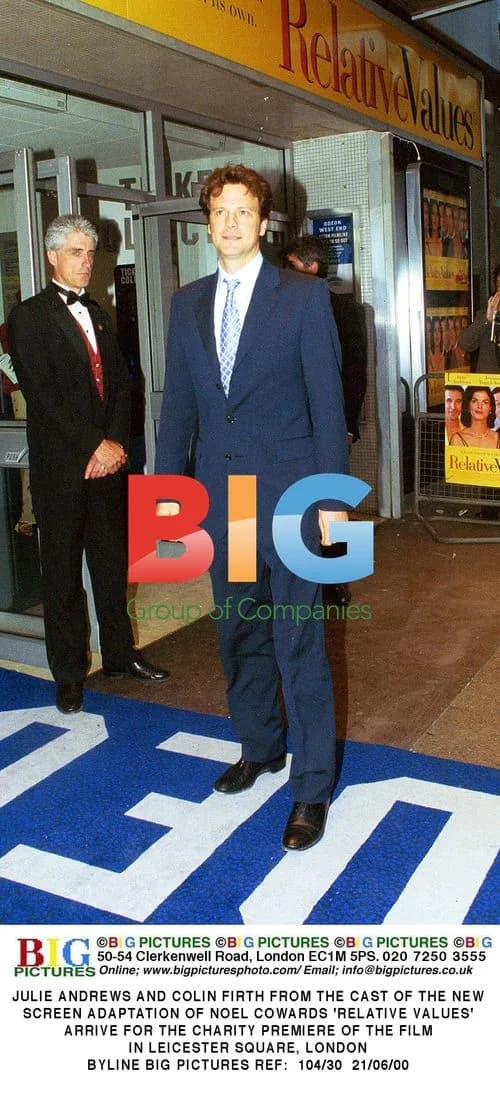 Julie Andrews and Colin Firth at 'Relative Values' Premiere