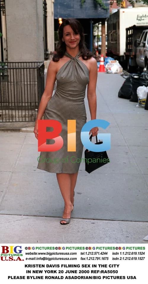 Kristen Davis Filming 'Sex in the City' in NY