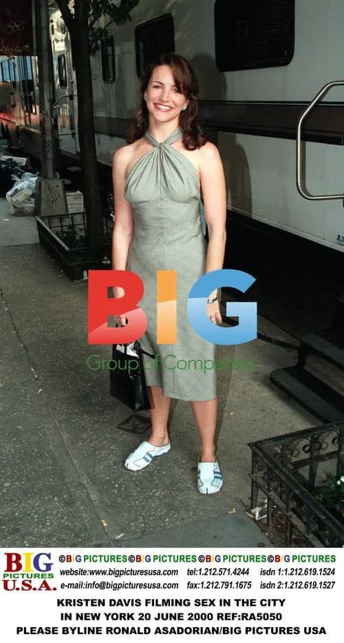 Kristen Davis filming 'Sex and the City'