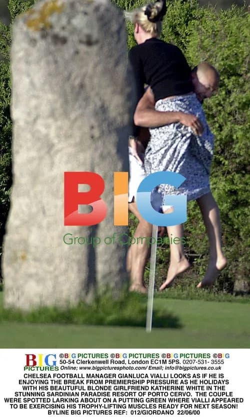 Gianluca Vialli Holidays with Girlfriend