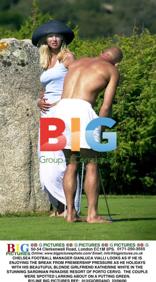 Chelsea Manager Gianluca Vialli Vacations in Sardinia