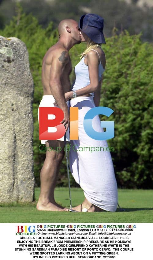 Gianluca Vialli Relaxes with Girlfriend