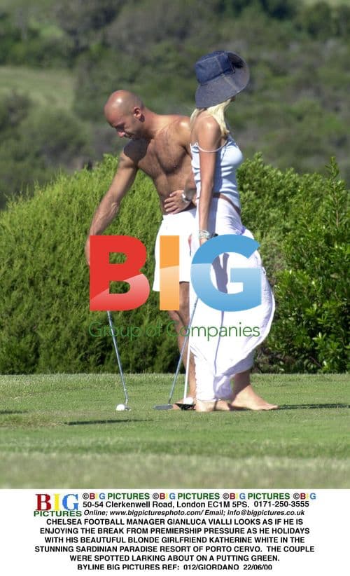 Chelsea Manager Vialli Holidays in Sardinia