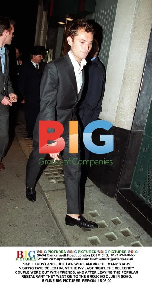 Sadie Frost and Jude Law at The Ivy