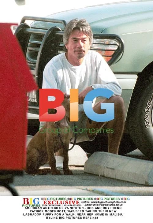 Olivia Newton-John and BF Walk Puppy in Malibu