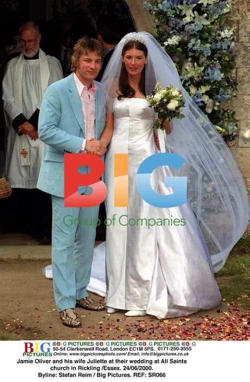 Jamie Oliver and wife Juliette's wedding