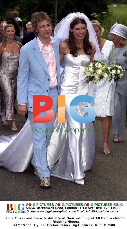 Jamie Oliver Weds Juliette at Church in Essex