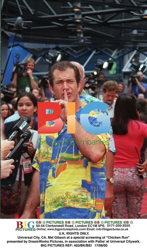 Mel Gibson at Chicken Run screening