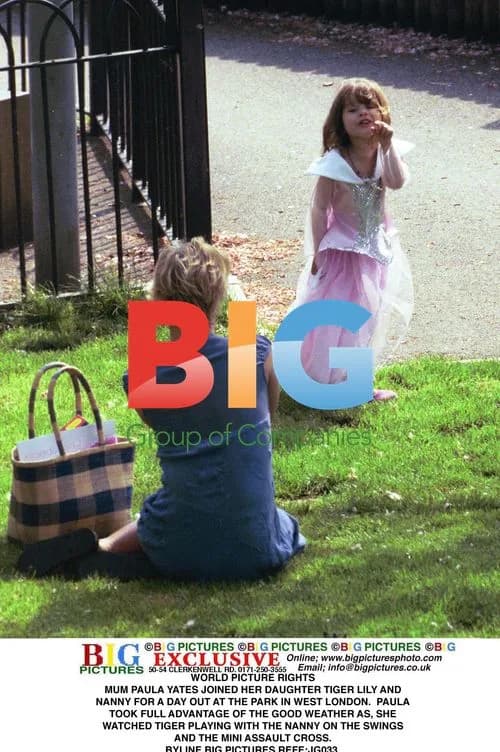 Paula Yates with Daughter Tiger Lily at Park