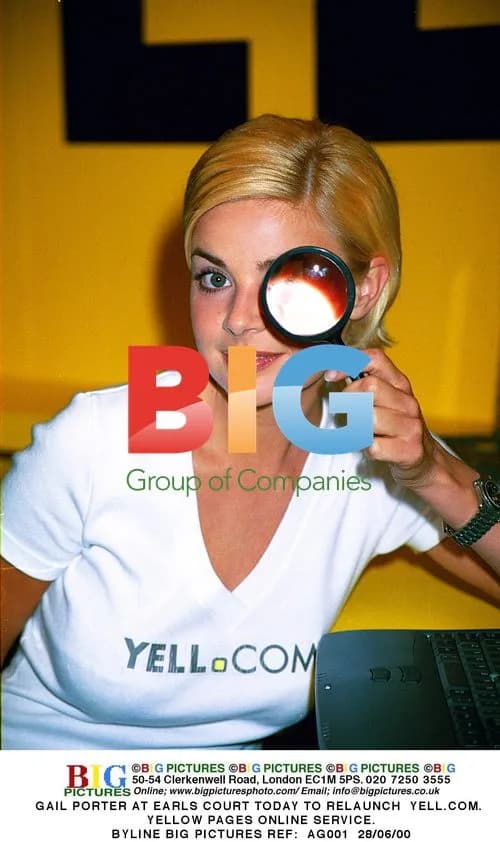 Gail Porter at Yell.com Relaunch