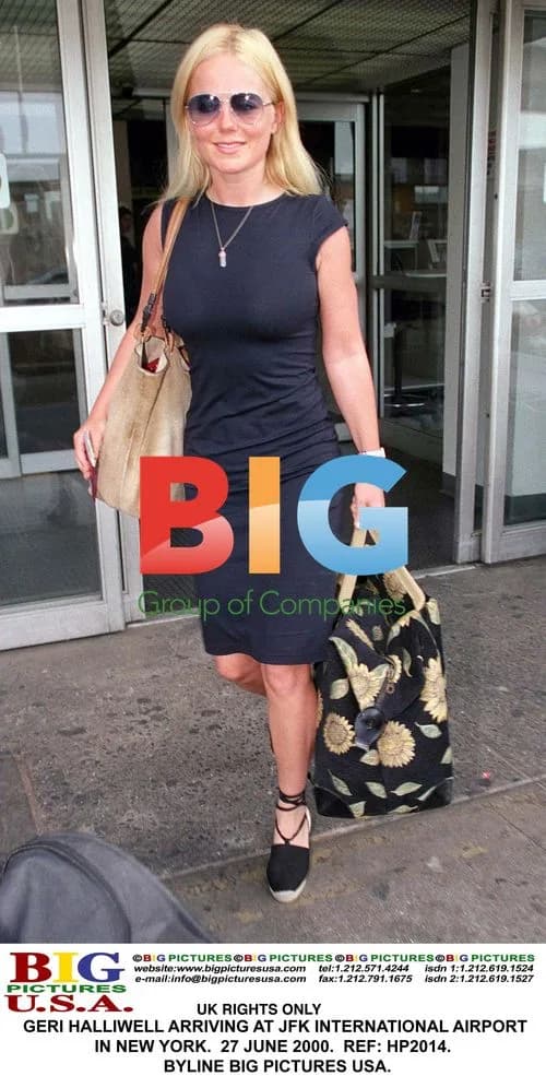 Geri Halliwell arriving at JFK Airport
