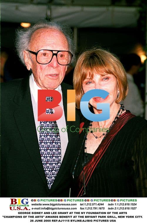George Sidney and Lee Grant at Arts Awards Benefit