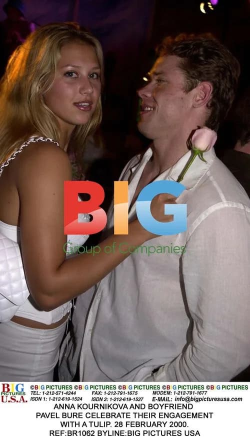 Anna Kournikova and Pavel Bure at Florida Panthers Benefit