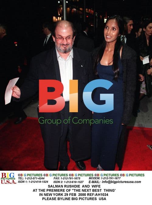 SALMAN RUSHDIE AND WIFE AT 'THE NEXT BEST THING' PREMIERE