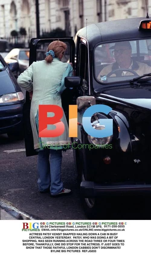 Patsy Kensit Hails Cab in London