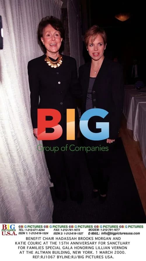 Hadassah Brooks Morgan and Katie Couric at Sanctuary for Families Gala