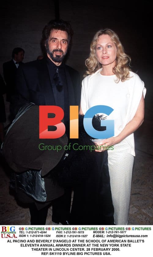 AL PACINO and BEVERLY D'ANGELO at awards dinner