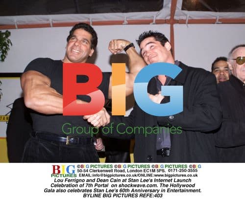 Lou Ferrigno and Dean Cain at Stan Lee's Internet Launch