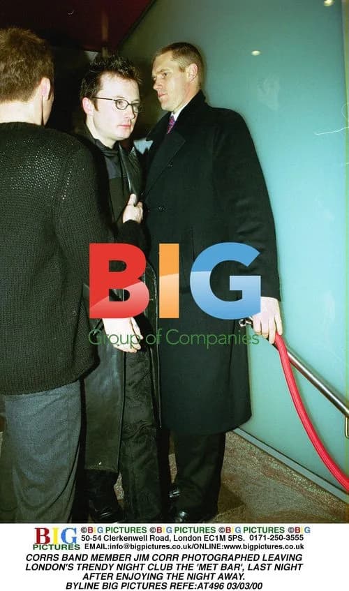 Corrs Band Member Jim Corr Exiting Met Bar