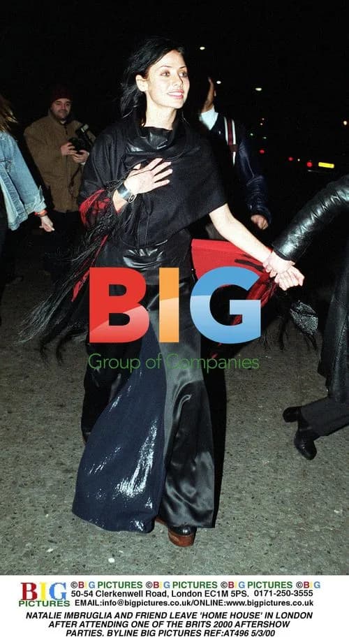 Natalie Imbruglia and Friend Leave 'Home House'