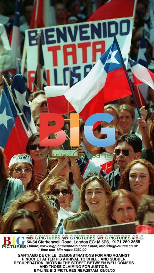 Protests in Chile Following Pinochet's Arrival