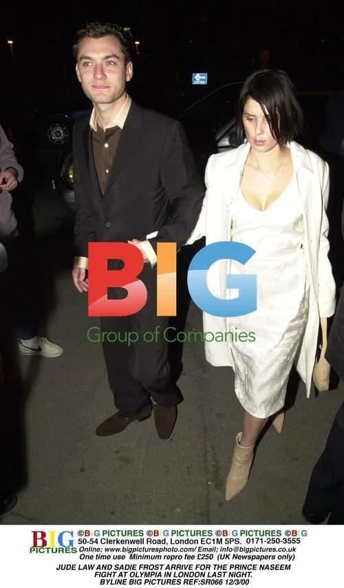 Jude Law and Sadie Frost at Prince Naseem Fight
