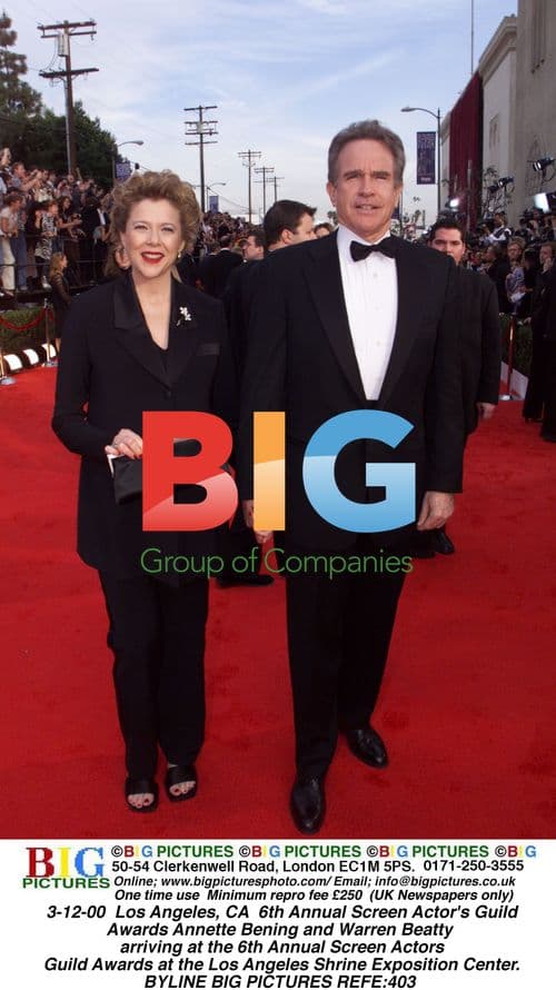 Annette Bening and Warren Beatty at SAG Awards