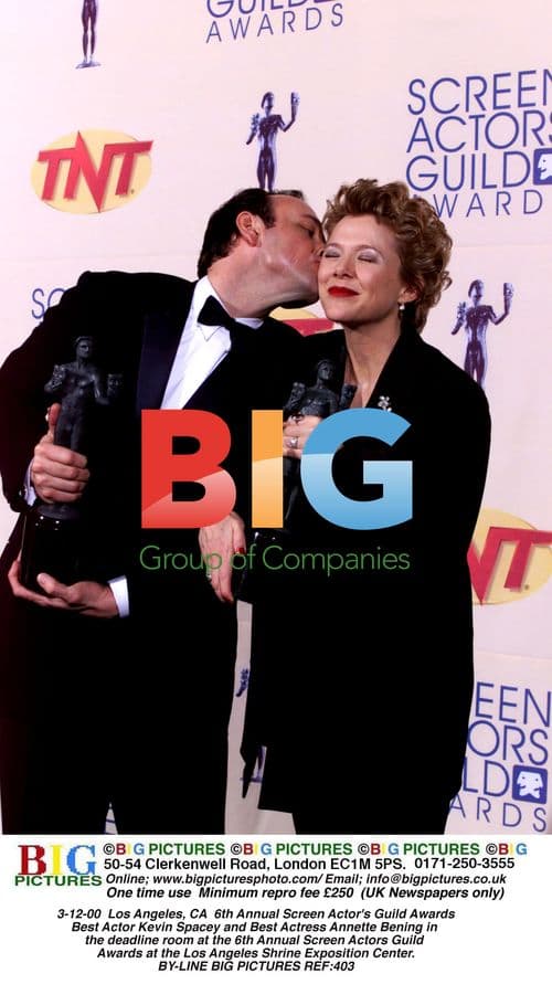 Kevin Spacey and Annette Bening at 6th SAG Awards