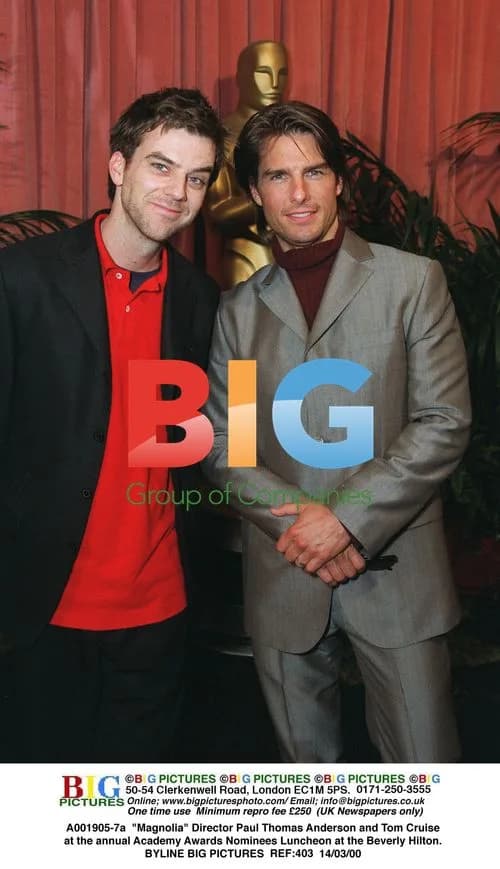 Paul Thomas Anderson and Tom Cruise at Oscar Nominees Luncheon