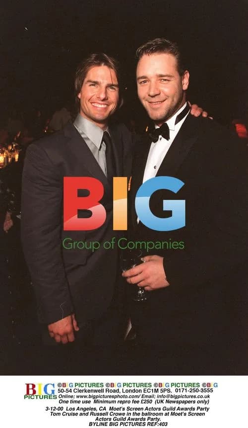 Tom Cruise and Russell Crowe at Moet's SAG Awards Party