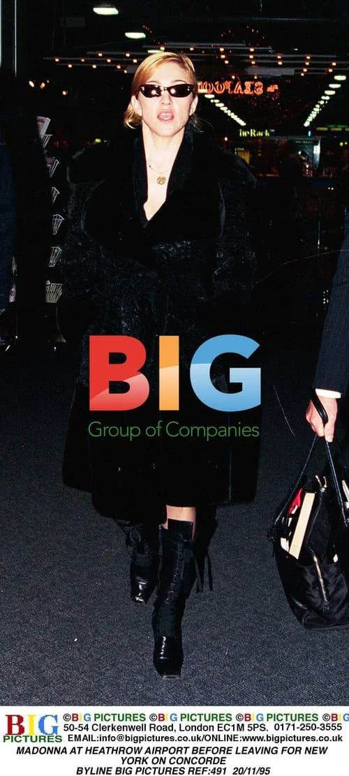 Madonna Departs Heathrow for NYC