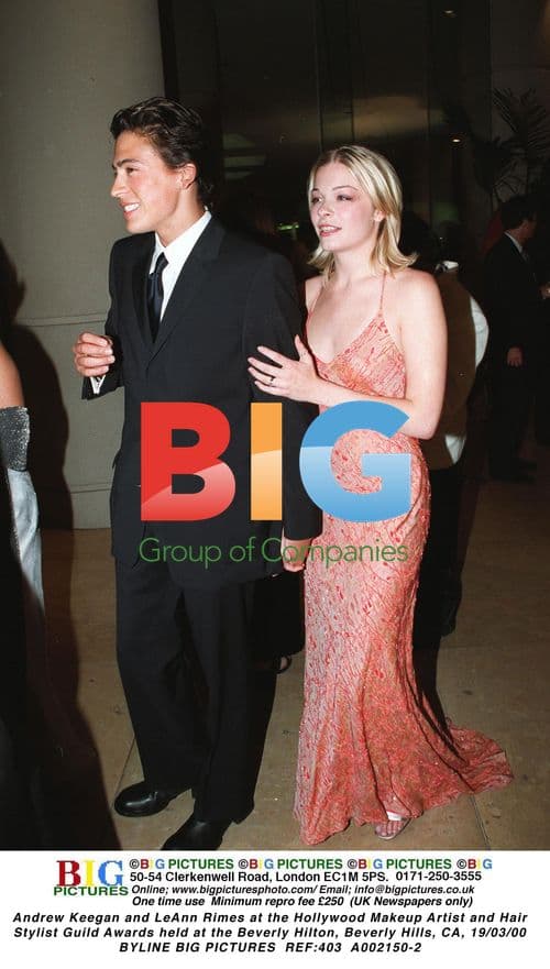 Andrew Keegan and LeAnn Rimes at Hollywood Makeup Guild Awards
