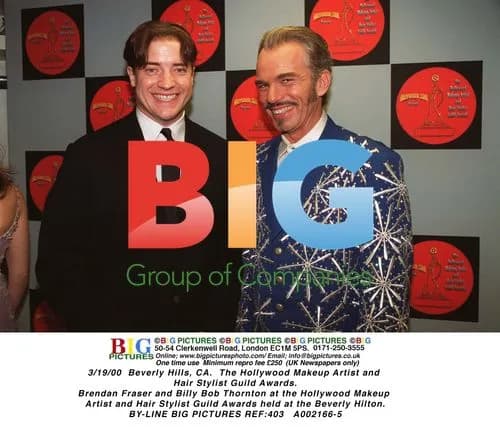 Brendan Fraser and Billy Bob Thornton at Makeup Guild Awards