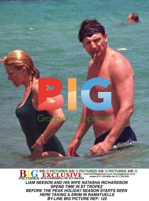 Liam Neeson and Natasha Richardson in St Tropez
